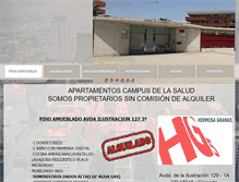 Tablet Screenshot of apartamentoscampusdelasalud.com